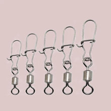 Load image into Gallery viewer, Fishing Connector Pin Bearing Rolling Swivel