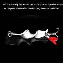 Load image into Gallery viewer, Rotating Metal Spinner Spoon Fishing Lure