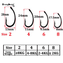 Load image into Gallery viewer, Barbed Curve Shank Gripper Carp Hook