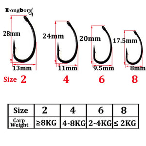 Barbed Curve Shank Gripper Carp Hook