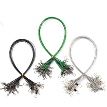 Load image into Gallery viewer, Steel Wire Leader With Swivel Line