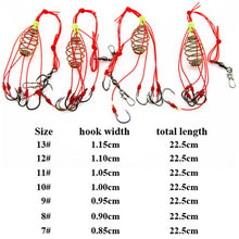 Load image into Gallery viewer, Cage Sharp Fishing Hook with Stainless Steel Spring
