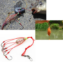 Load image into Gallery viewer, Cage Sharp Fishing Hook with Stainless Steel Spring