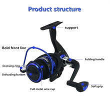 Load image into Gallery viewer, Speed Ratio Spinning Fishing Reel