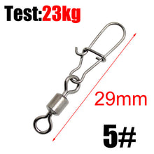 Load image into Gallery viewer, Fishing Connector Pin Bearing Rolling Swivel