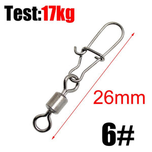 Fishing Connector Pin Bearing Rolling Swivel