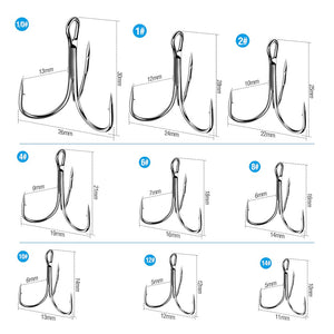 Carbon Steel Treble Fishing Hook
